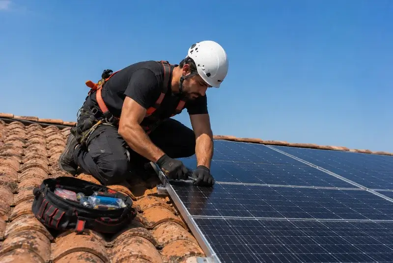 Maintenance et monitoring de panneaux solaires à Oberbronn