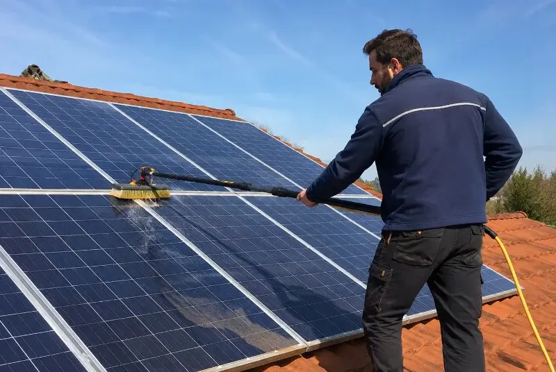 Nettoyage et entretien de panneaux solaires à Oberbronn